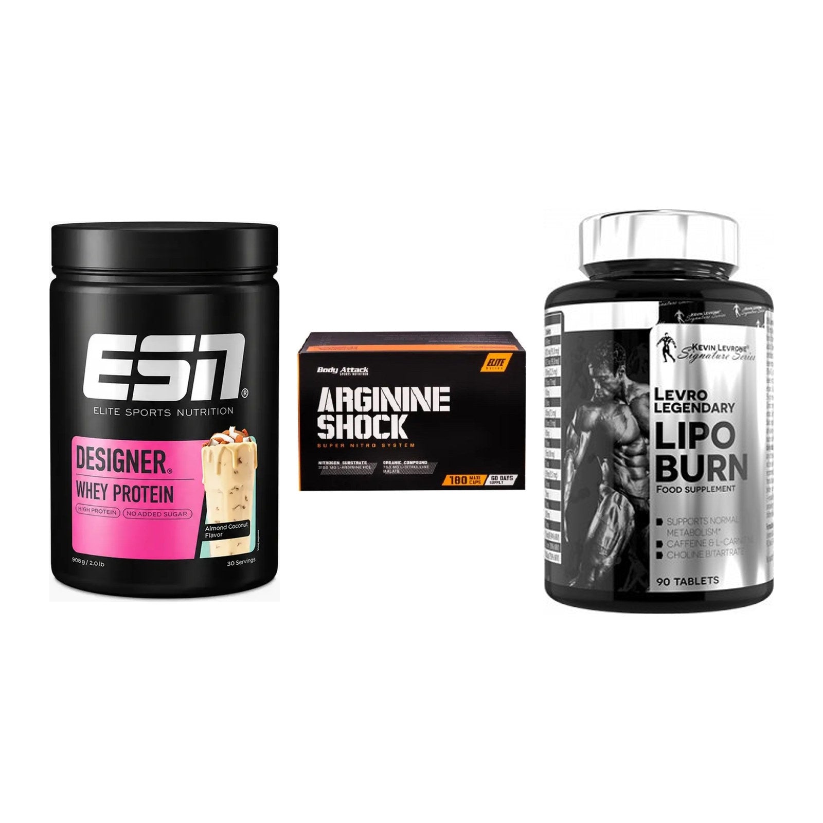 Definitionsphase-Set: ESN Designer + Body Attack + Kevin Levrone – alle enthaltenen Artikel