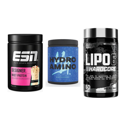 Definitionsphase-Set: ESN Designer + Nanosupps + Nutrex Lipo 6 – alle enthaltenen Artikel