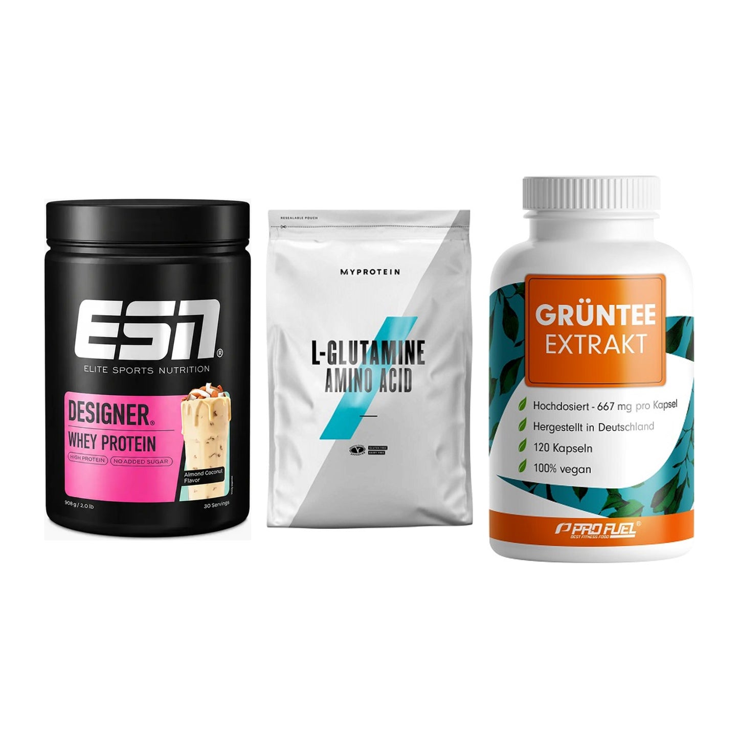 Definitionsphase-Set: ESN Designer + MyProtein + ProFuel Grünte – alle enthaltenen Artikel
