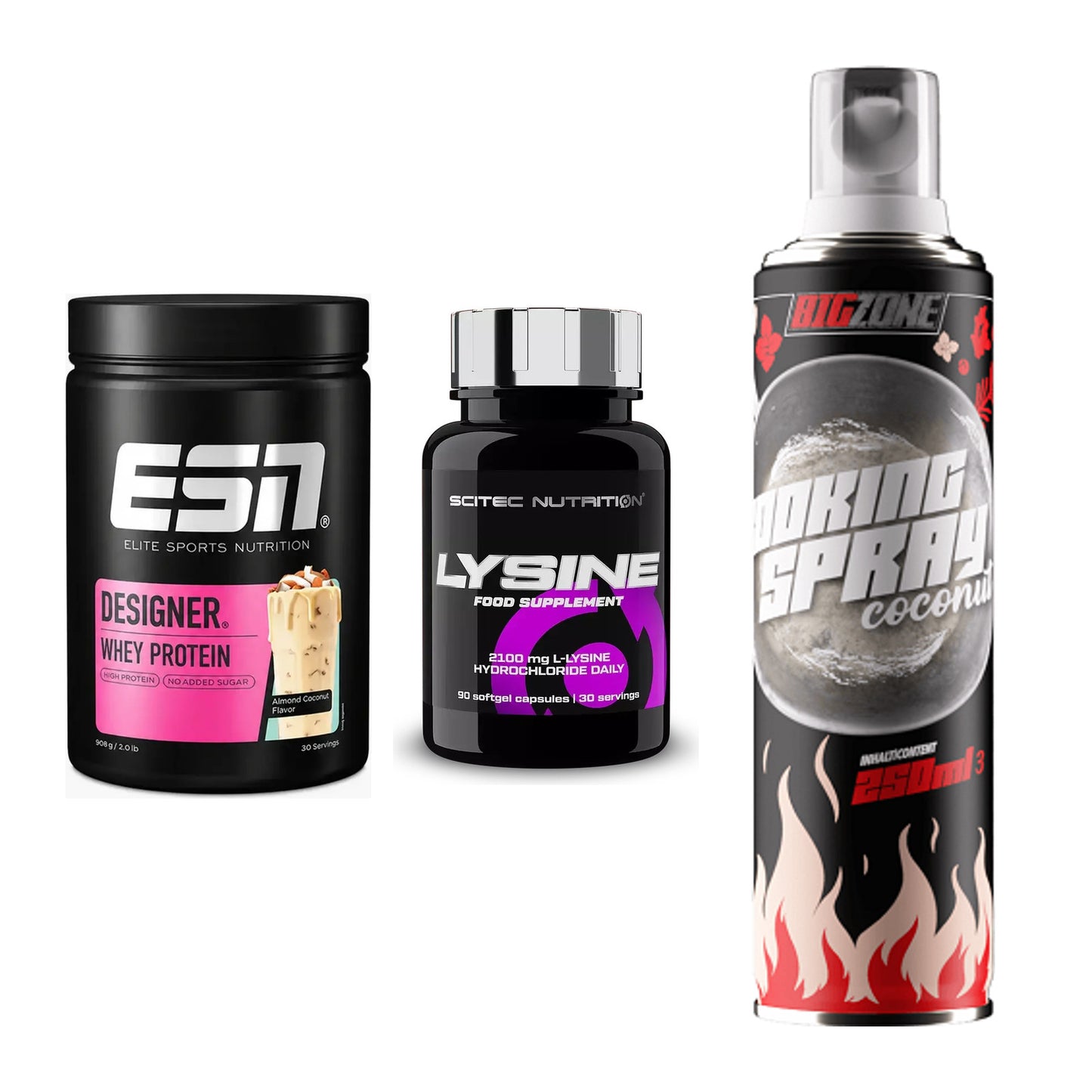 Definitionsphase-Set: ESN Designer + Scitec Lysine + Big Zone – alle enthaltenen Artikel