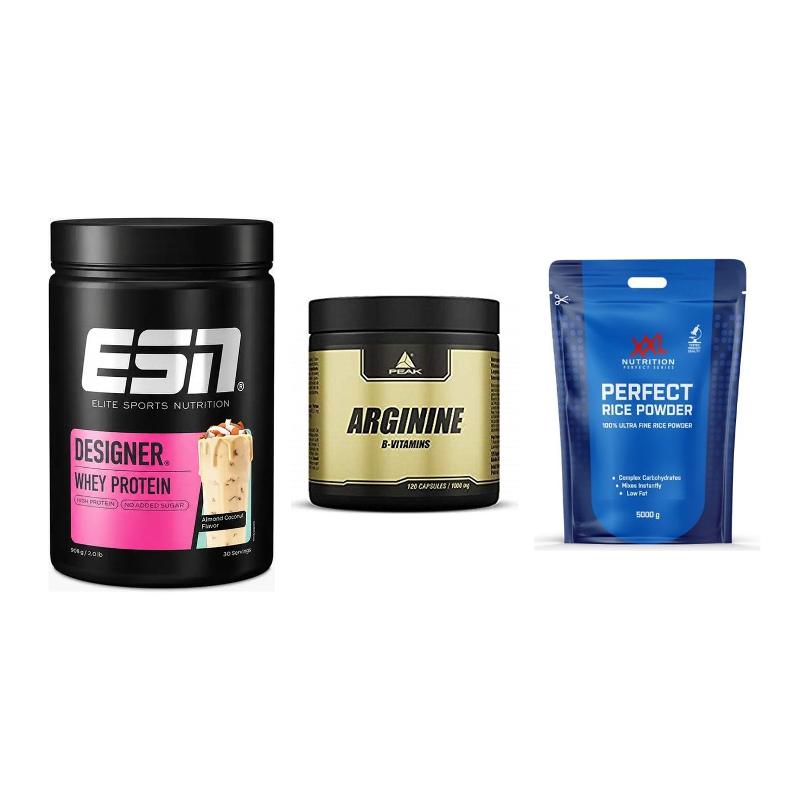 Definitionsphase-Set: ESN Designer + Peak Arginin + XXL Nutrition – alle enthaltenen Artikel