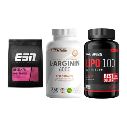 Definitionsphase-Set: ESN Designer + ProFuel L-Argi + Body Attack – alle enthaltenen Artikel