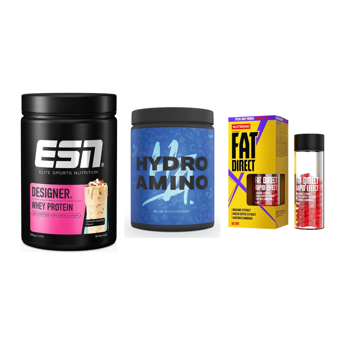 Definitionsphase-Set: ESN Designer + Nanosupps + Nutrend Fat – alle enthaltenen Artikel
