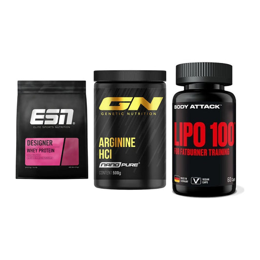Definitionsphase-Set: ESN Designer + GN Arginine + Body Attack – alle enthaltenen Artikel