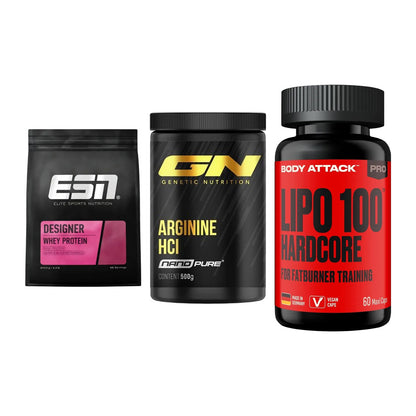 Definitionsphase-Set: ESN Designer + GN Arginine + Body Attack – alle enthaltenen Artikel
