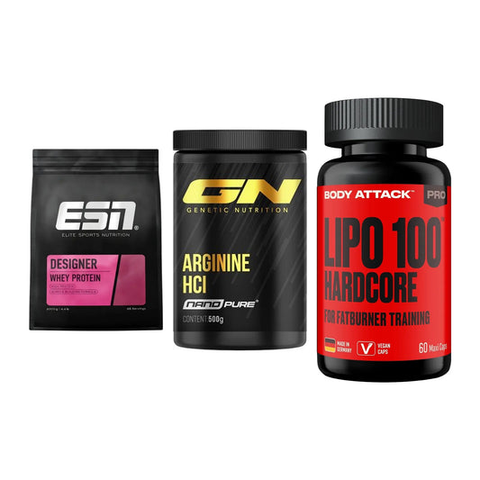 Definitionsphase-Set: ESN Designer + GN Arginine + Body Attack – alle enthaltenen Artikel