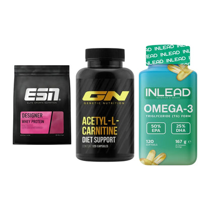 Definitionsphase-Set: ESN Designer + GN Acetyl + INLEAD Omega-3 – alle enthaltenen Artikel
