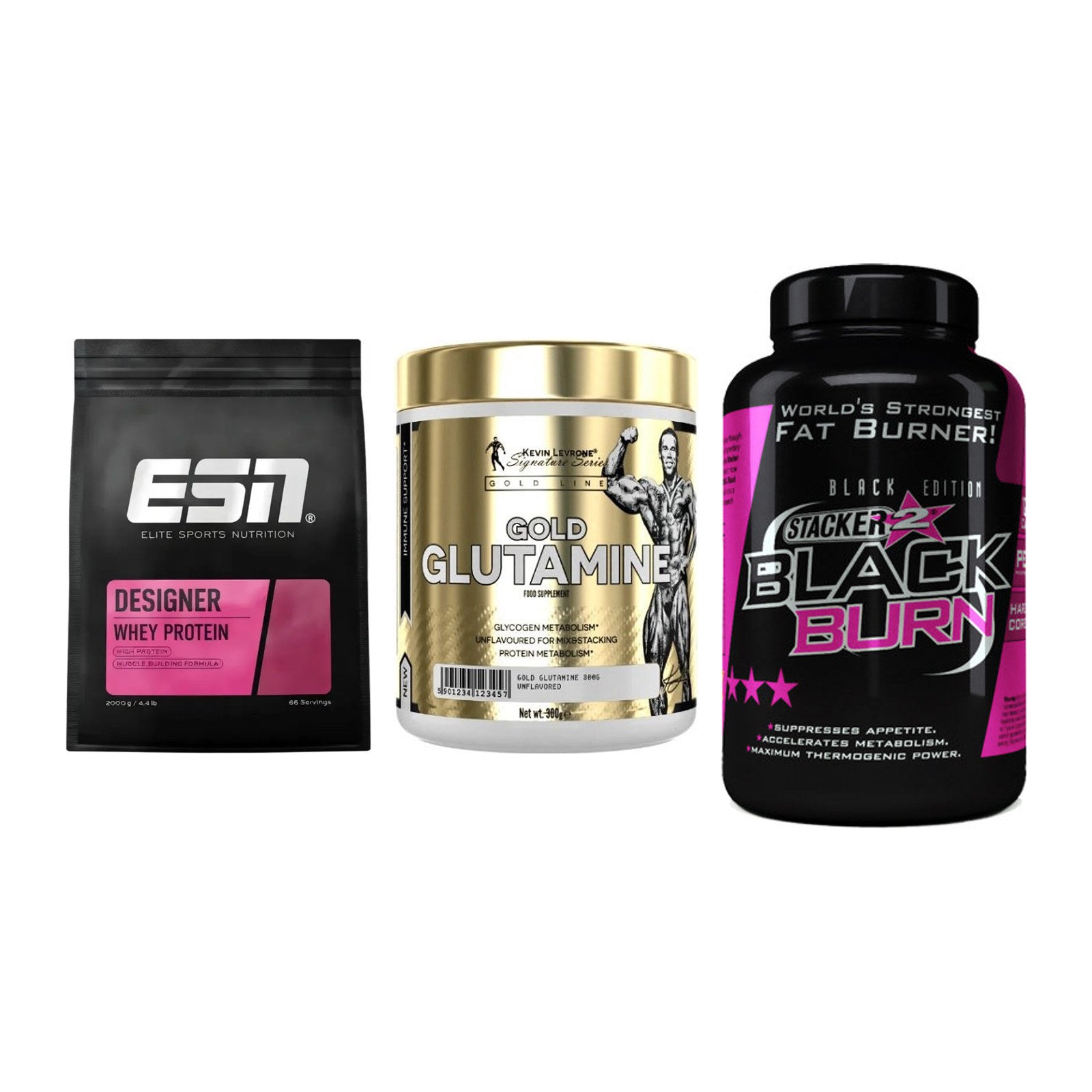 Definitionsphase-Set: ESN Designer + Kevin Levrone + Stacker2 Black – alle enthaltenen Artikel