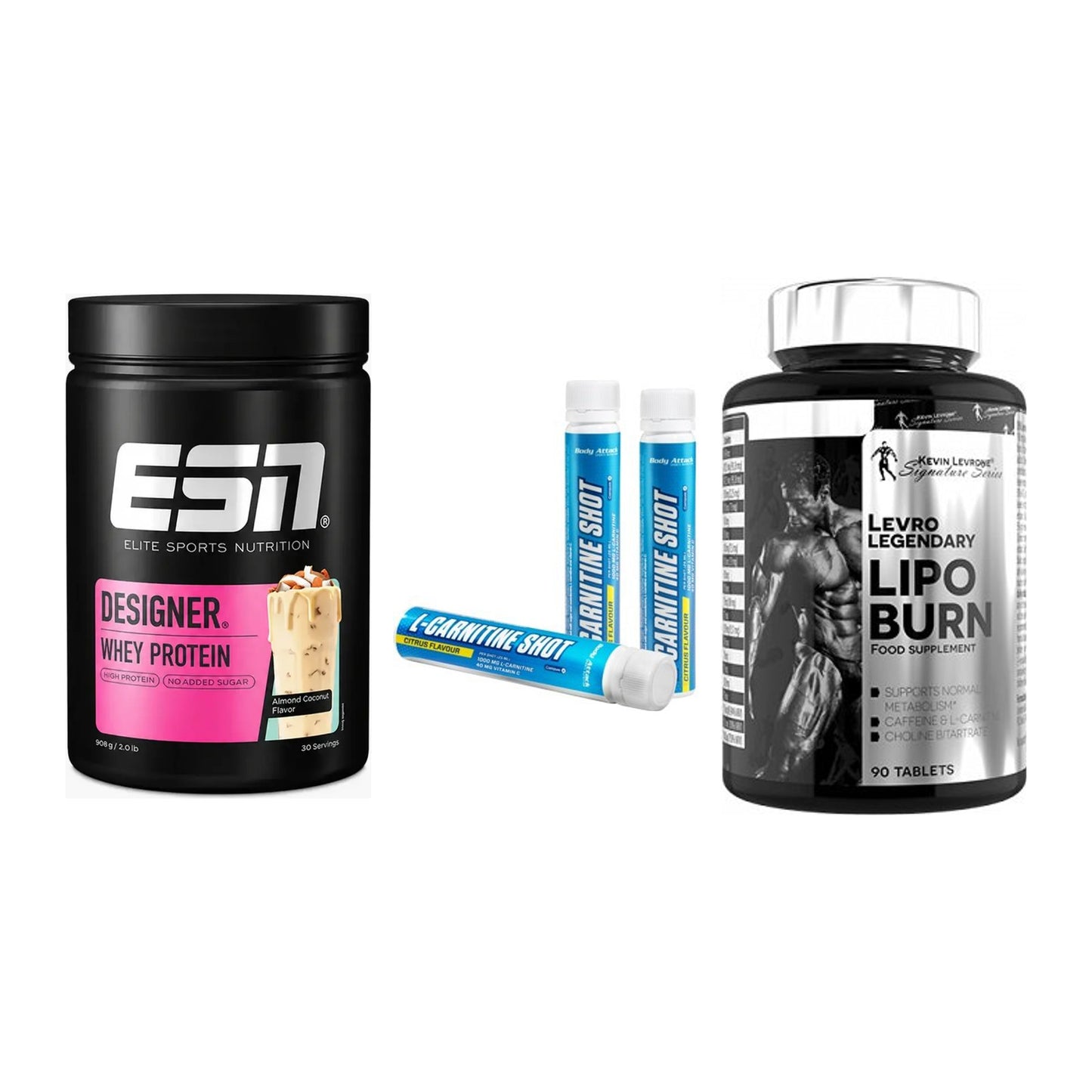 Definitionsphase-Set: ESN Designer + Body Attack + Kevin Levrone – alle enthaltenen Artikel