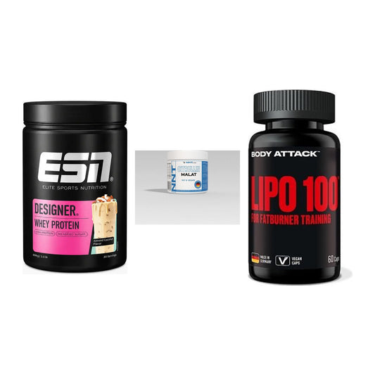 Definitionsphase-Set: ESN Designer + NNT Citrullin + Body Attack – alle enthaltenen Artikel