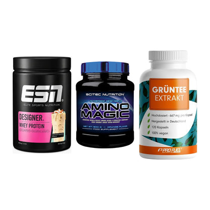 Definitionsphase-Set: ESN Designer + Scitec Amino + ProFuel Grünte – alle enthaltenen Artikel