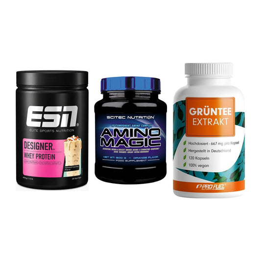 Definitionsphase-Set: ESN Designer + Scitec Amino + ProFuel Grünte – alle enthaltenen Artikel