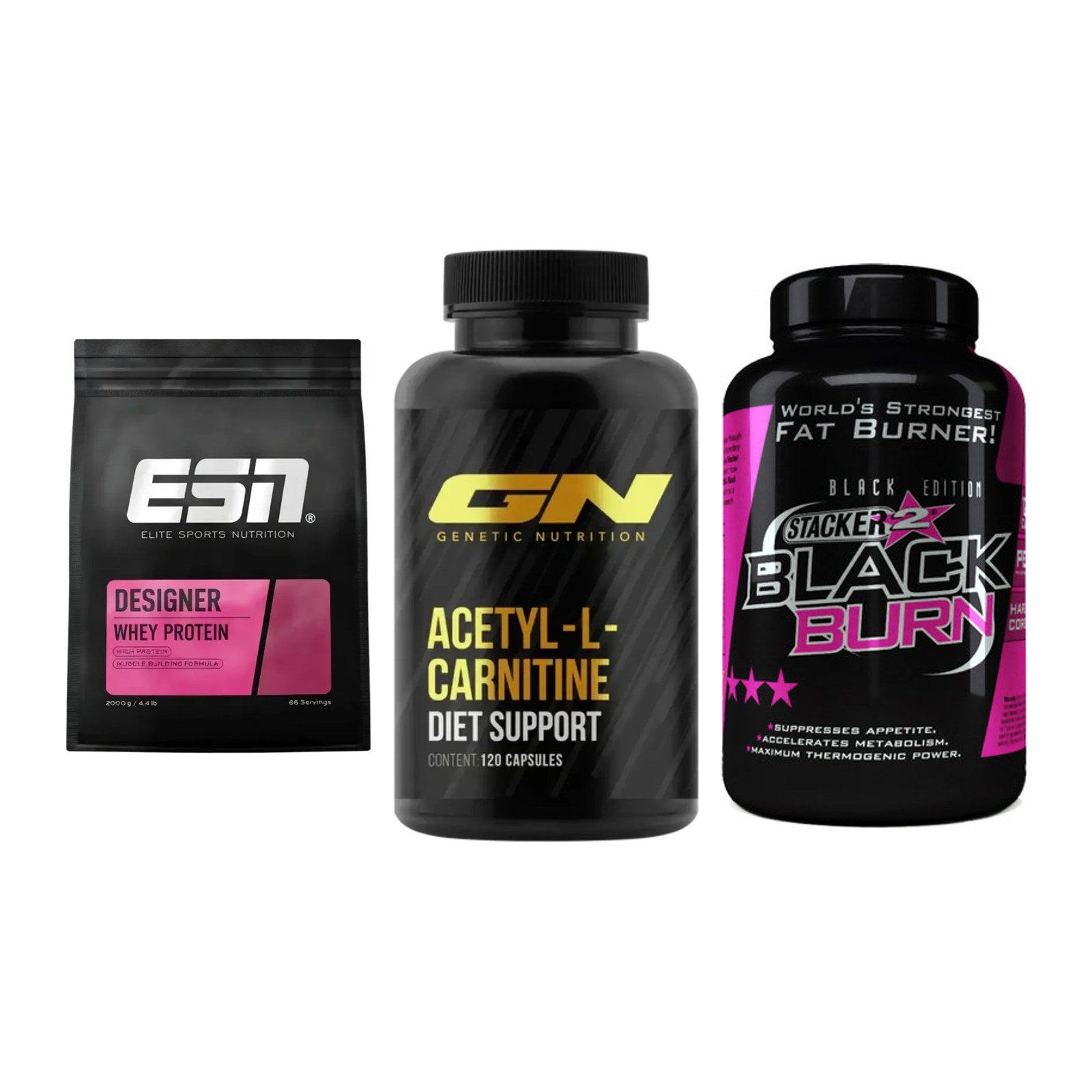 Definitionsphase-Set: ESN Designer + GN Acetyl + Stacker2 Black – alle enthaltenen Artikel
