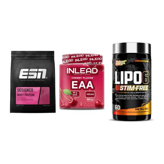 Definitionsphase-Set: ESN Designer + INLEAD EAA + Nutrex Lipo 6 – alle enthaltenen Artikel