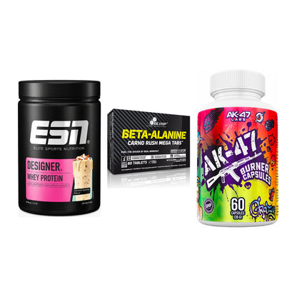 Definitionsphase-Set: ESN Designer + Olimp Beta-Ala + AK47 Labs – alle enthaltenen Artikel