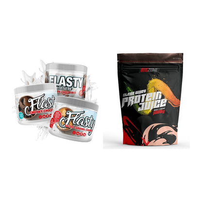 Diät-Duo: Sinob Flasty Geschmackspulve + Big Zone Clear Whey Protein – alle enthaltenen Artikel