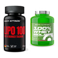 Diät-Duo: Body Attack Lipo 100 + Scitec Whey Isolate – alle enthaltenen Artikel
