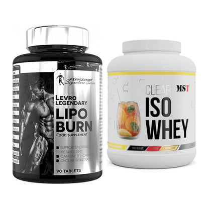 Diät-Duo: Kevin Levrone Lipo Burn + MST Iso Clear – alle enthaltenen Artikel