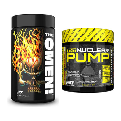 Diät-Duo: JNX Sports The Omen! 100 + NXT Nutrition TNT Nuclear – alle enthaltenen Artikel