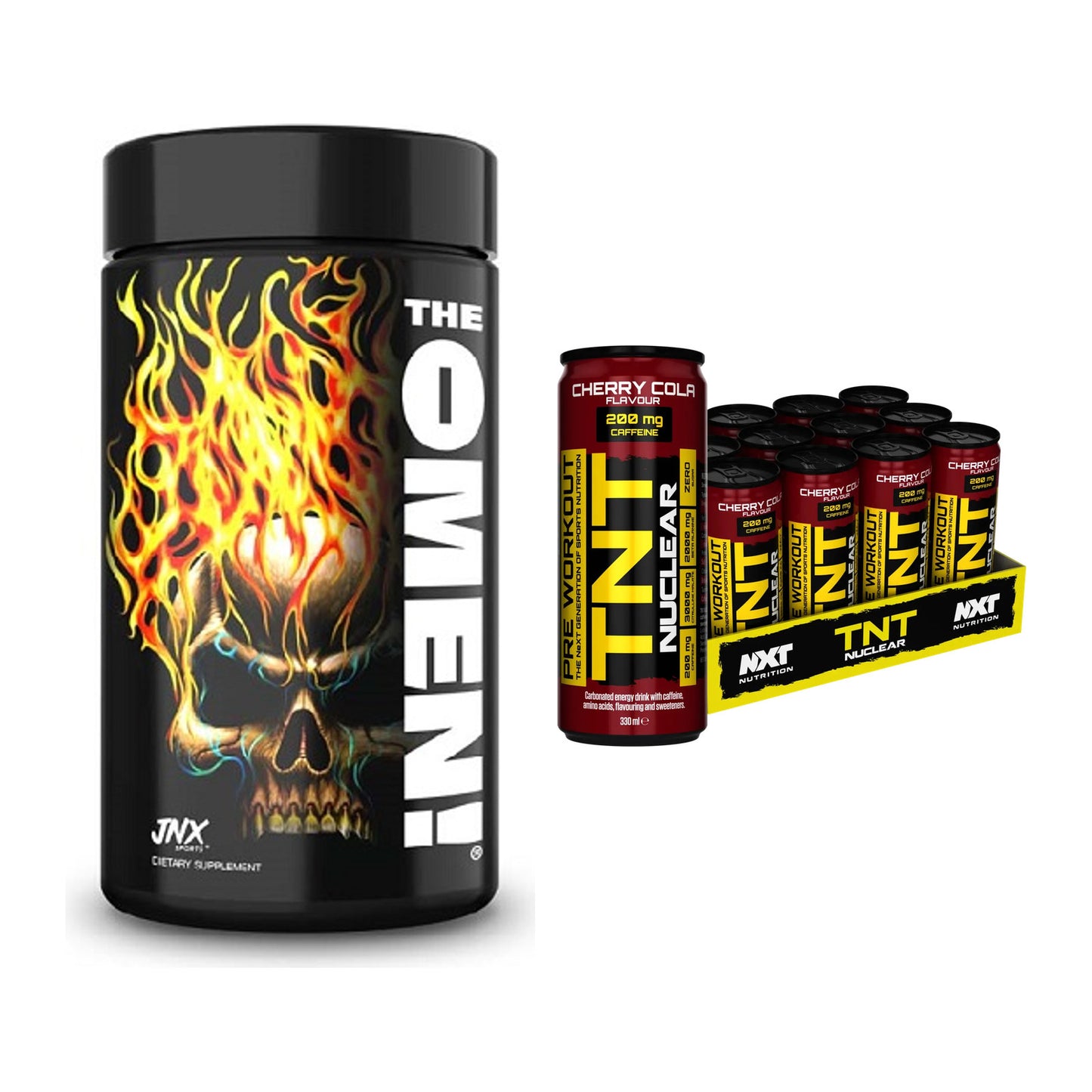 Diät-Duo: JNX Sports The Omen! 100 Kaps. + NXT Nutrition TNT NUCLEAR – alle enthaltenen Artikel