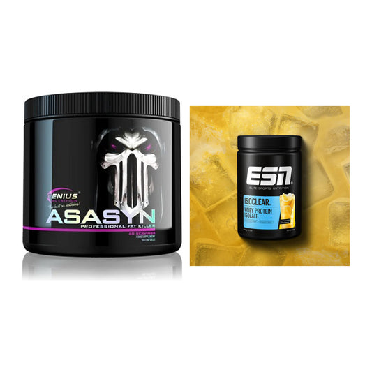 Diät-Duo: Genius Nutrition Asasyn + ESN ISOCLEAR Whey Isolate – alle enthaltenen Artikel