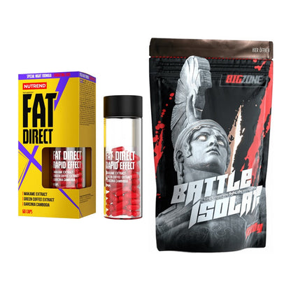 Diät-Duo: Nutrend Fat Direct + Big Zone Battle Isolate – alle enthaltenen Artikel
