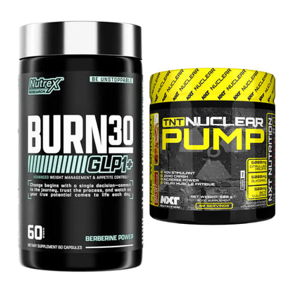 Diät-Duo: Nutrex Burn 30 GLP1+ Control + NXT Nutrition TNT Nuclear – alle enthaltenen Artikel