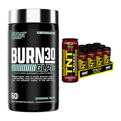 Diät-Duo: Nutrex Burn 30 GLP1+ Control + NXT Nutrition TNT NUCLEAR – alle enthaltenen Artikel