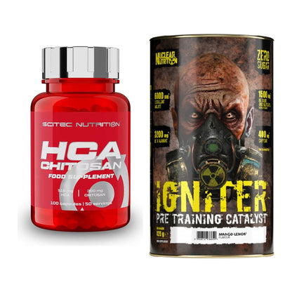 Diät-Duo: Scitec HCA-Chitosan + Nuclear Nutrition IGNITER Booster – alle enthaltenen Artikel