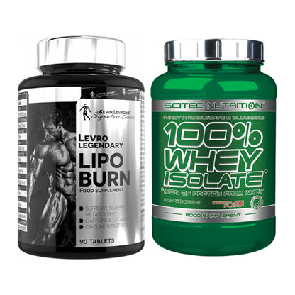Diät-Duo: Kevin Levrone Lipo Burn + Scitec Whey Isolate – alle enthaltenen Artikel