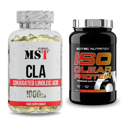 Diät-Duo: MST CLA 1000mg + Scitec IsoClear Protein – alle enthaltenen Artikel