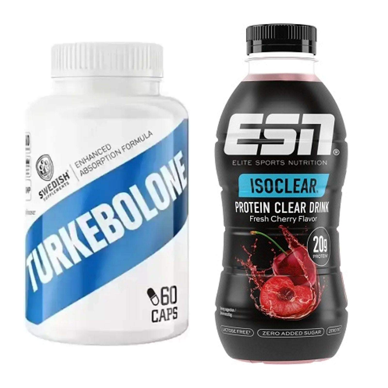 Diät-Duo: Swedish Supplements Turkebolone + ESN Isoclear RTD – alle enthaltenen Artikel