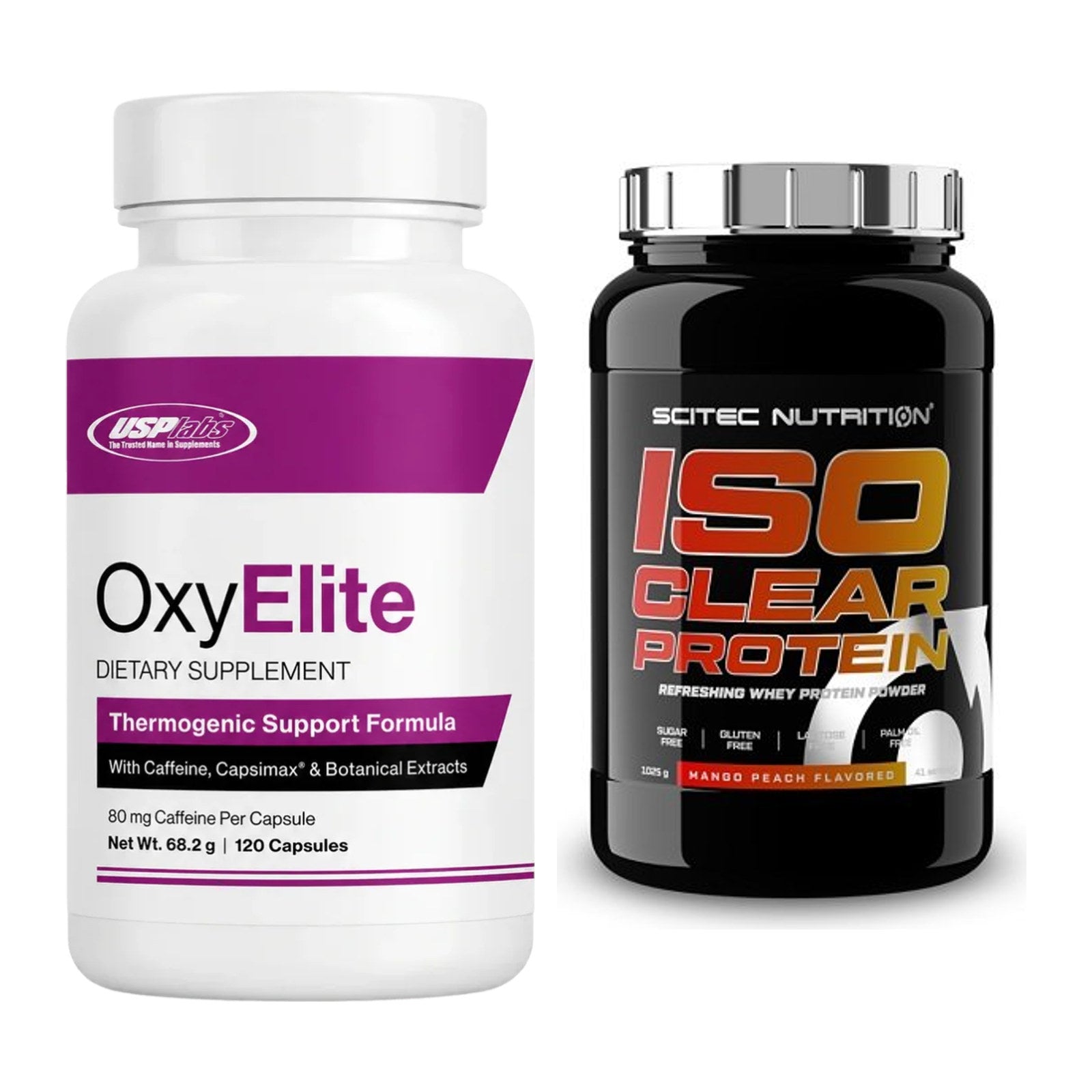 Diät-Duo: USP Labs OxyElite Pro + Scitec IsoClear Protein – alle enthaltenen Artikel