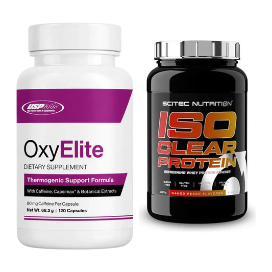 Diät-Duo: USP Labs OxyElite Pro + Scitec IsoClear Protein – alle enthaltenen Artikel
