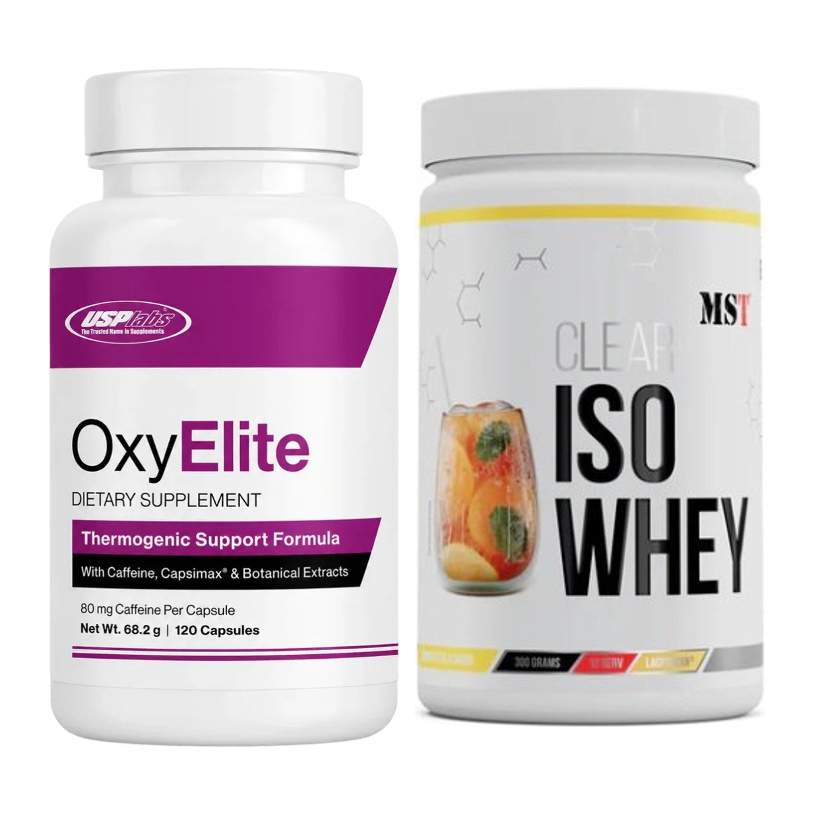 Diät-Duo: USP Labs OxyElite Pro + MST Iso Clear – alle enthaltenen Artikel