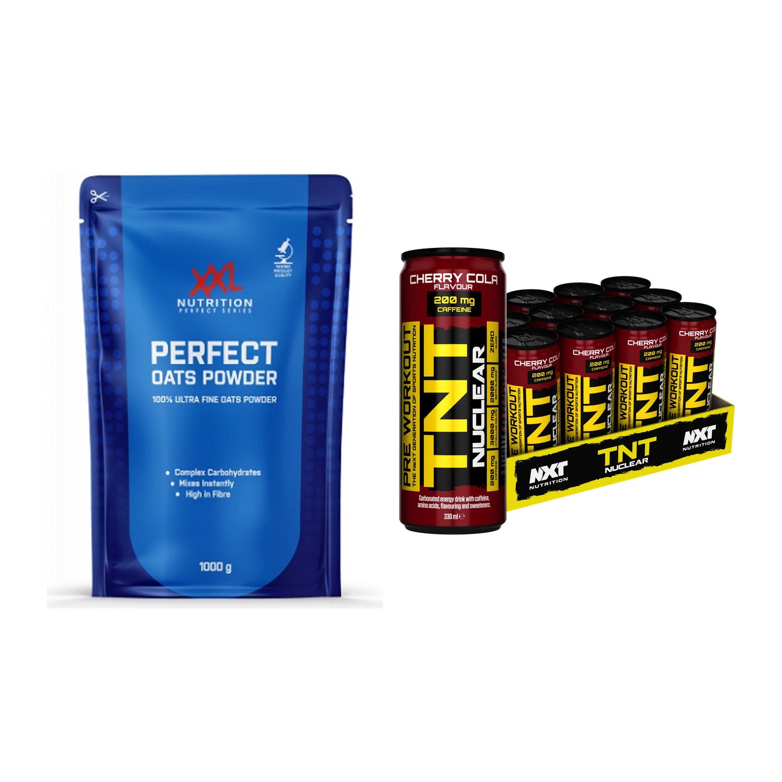 Diät-Duo: XXL Nutrition Perfect Oats + NXT Nutrition TNT NUCLEAR – alle enthaltenen Artikel