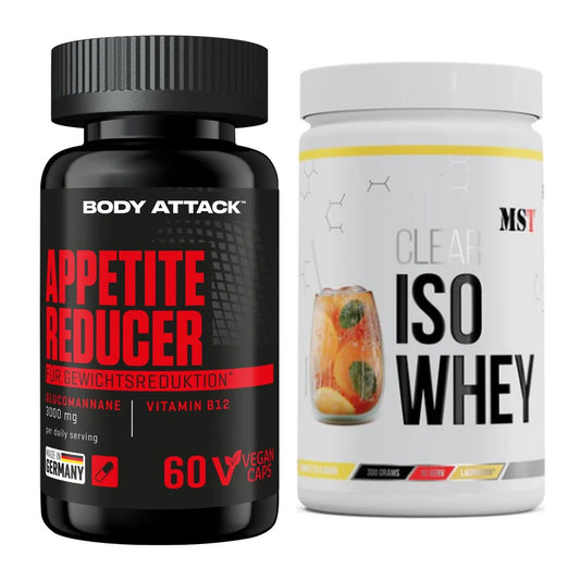 Diät-Duo: Body Attack Appetite Reducer + MST Iso Clear – alle enthaltenen Artikel