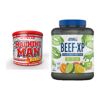 Diät-Duo: Activlab Machine Man Burner + Applied Nutrition Clear Beef – alle enthaltenen Artikel