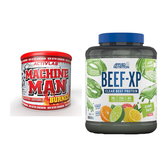 Diät-Duo: Activlab Machine Man Burner + Applied Nutrition Clear Beef – alle enthaltenen Artikel