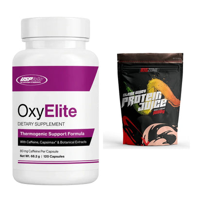 Diät-Duo: USP Labs OxyElite Pro + Big Zone Clear Whey Protein Juice – alle enthaltenen Artikel