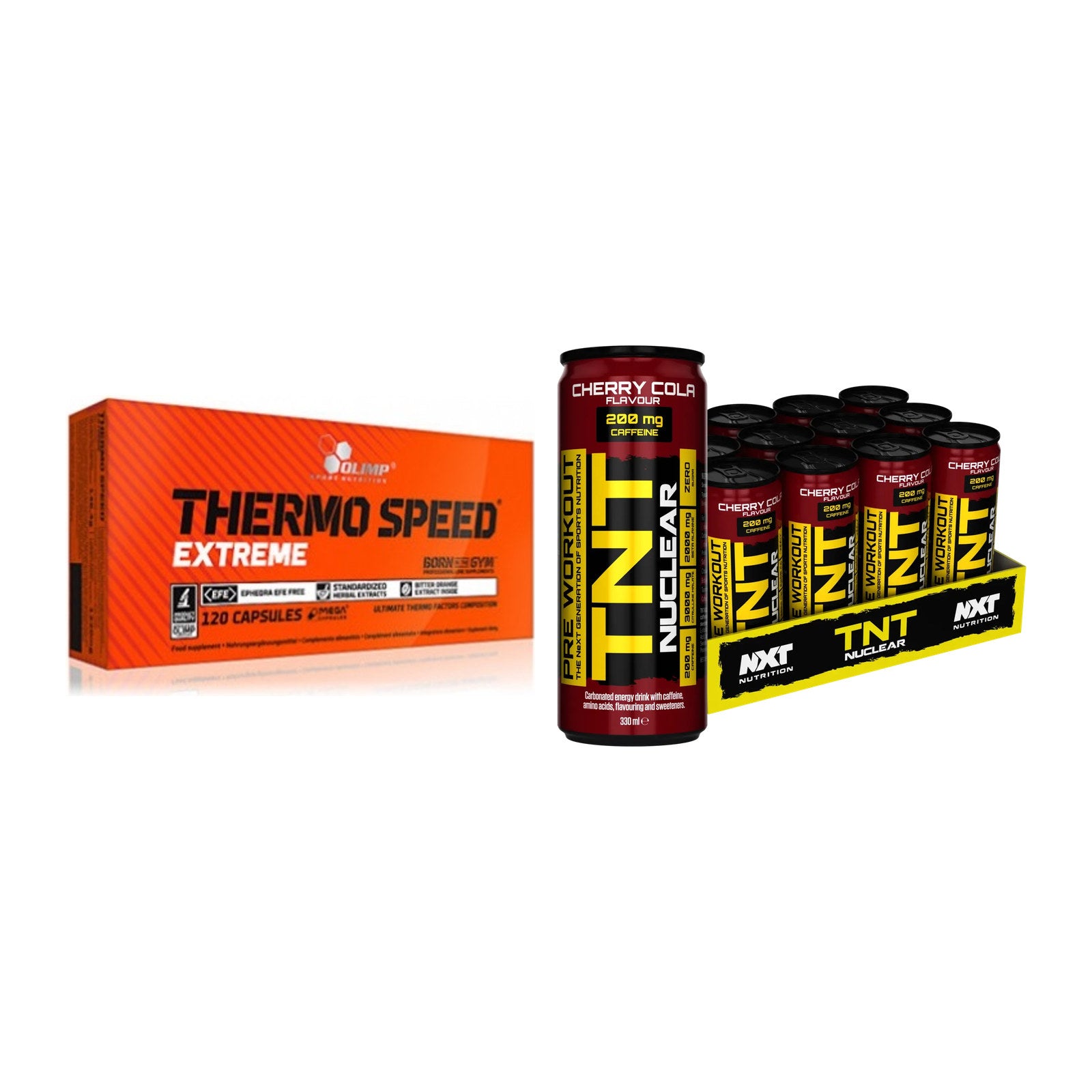 Diät-Duo: Olimp Thermo Speed Extreme Mega + NXT Nutrition TNT NUCLEAR – alle enthaltenen Artikel