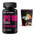 Diät-Duo: Body Attack Lipo 100 Fem + Big Zone Clear Whey Protein Juice – alle enthaltenen Artikel