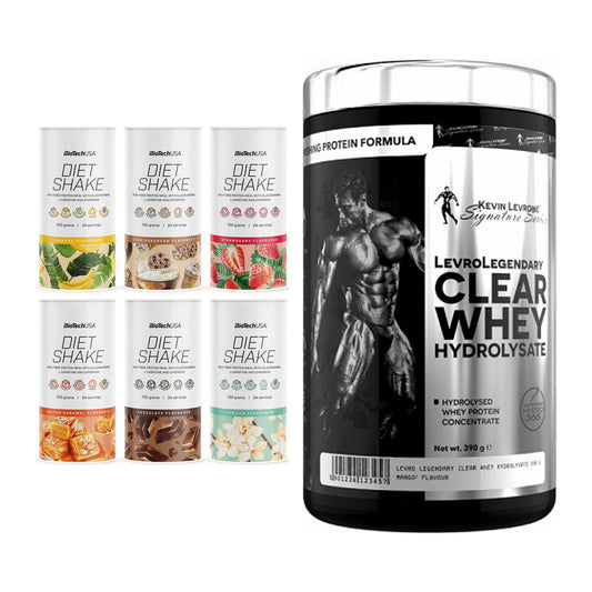 Diät-Duo: BioTech Diet Shake + Kevin Levrone Clear Whey – alle enthaltenen Artikel
