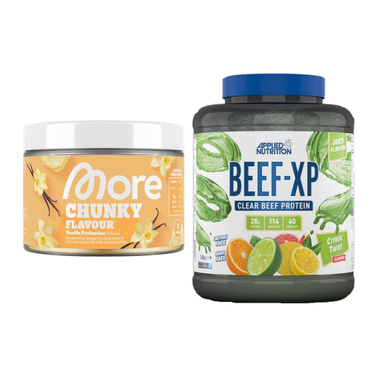 Diät-Duo: More Nutrition Chunky + Applied Nutrition Clear Beef – alle enthaltenen Artikel