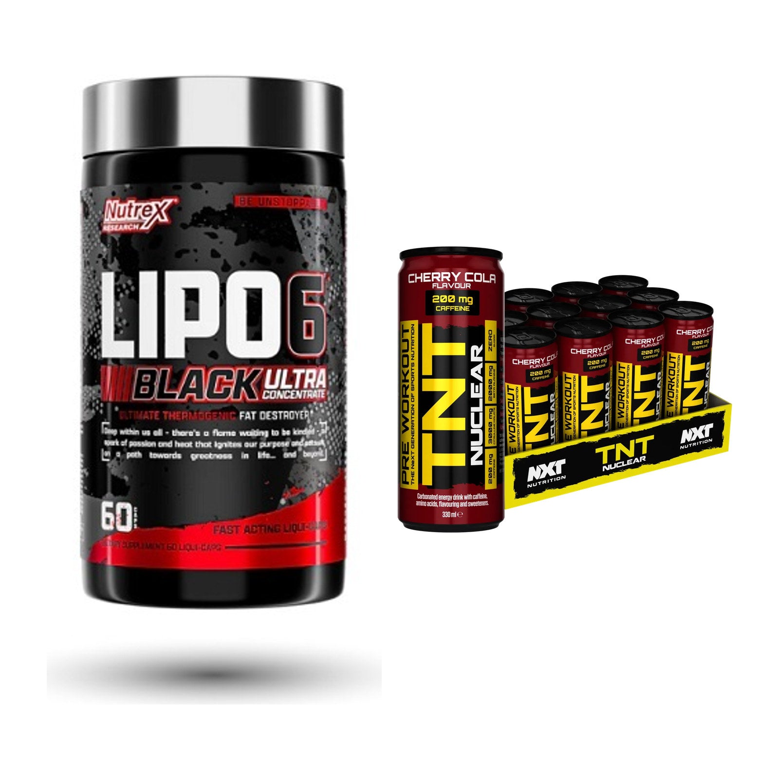 Diät-Duo: Nutrex Lipo 6 black Ultra + NXT Nutrition TNT NUCLEAR – alle enthaltenen Artikel