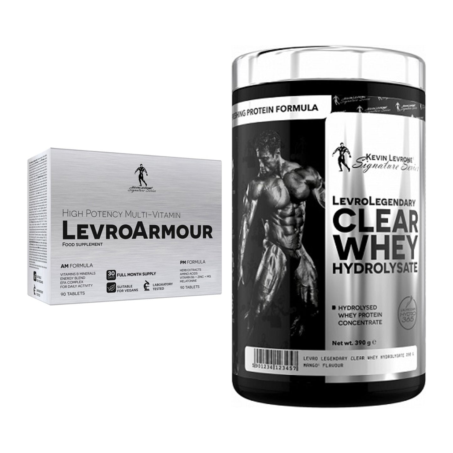 Diät-Duo: Kevin Levrone Levro Armour + Kevin Levrone Clear Whey – alle enthaltenen Artikel