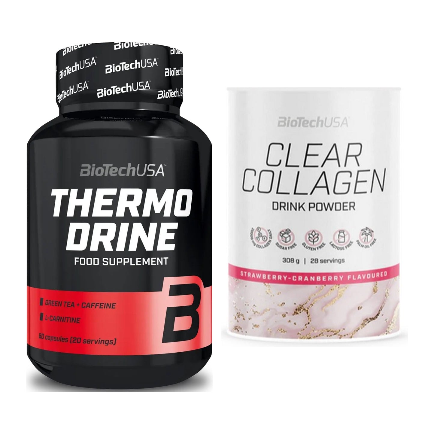 Diät-Duo: BioTech Thermo Drine + BioTech Clear Collagen – alle enthaltenen Artikel