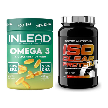 Diät-Duo: INLEAD Omega-3 + Scitec IsoClear Protein – alle enthaltenen Artikel