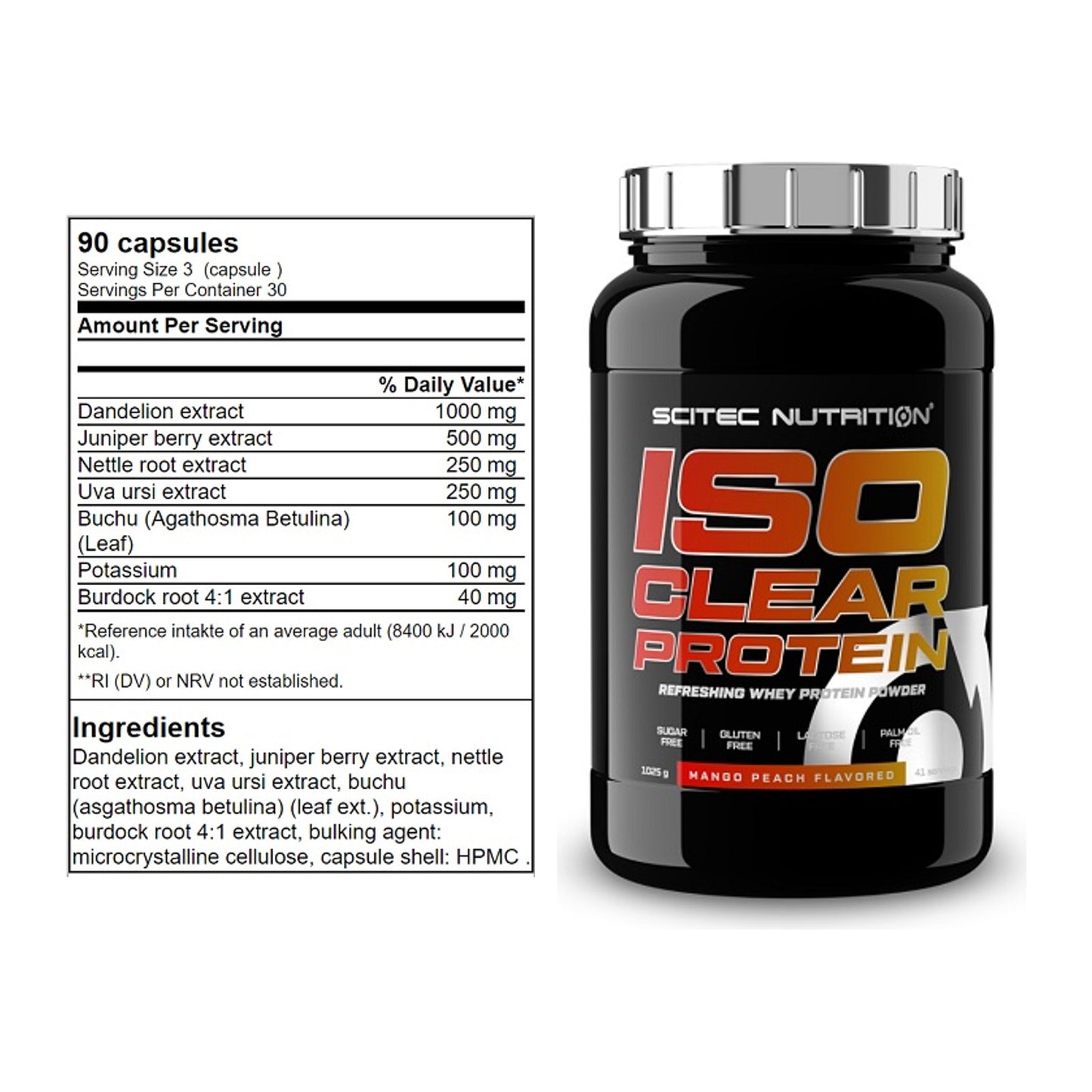 Diät-Duo: GN Shred Cuts + Scitec IsoClear Protein – alle enthaltenen Artikel