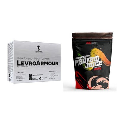 Diät-Duo: Kevin Levrone Levro Armour + Big Zone Clear Whey Protein – alle enthaltenen Artikel